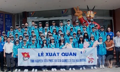 Tình nguyện viên Hải Dương ra quân phục vụ SEA Games 31 