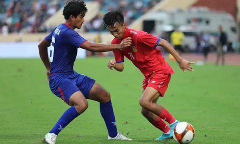 Huấn luyện viên Keisuke Honda không vui dù U23 Campuchia thắng đậm U23 Lào