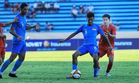 U23 Campuchia thất bại trước U23 Singapore dù chơi lấn lướt