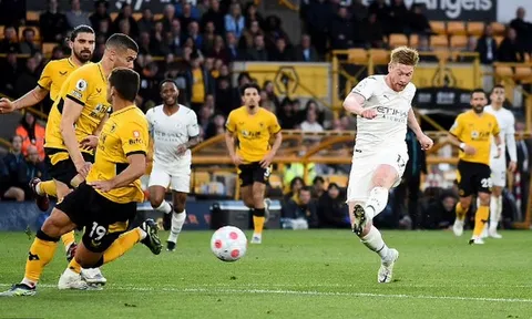 Man City lập kỷ lục chưa từng có sau trận hủy diệt Wolves