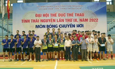 Thi đấu bóng chuyền hơi Đại hội Thể dục thể thao tỉnh Thái Nguyên