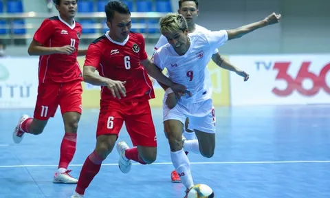 Futsal nam: Indonesia thắng đậm Myanmar