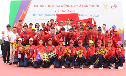 Đội tuyển rowing Việt Nam đoạt 8 huy chương vàng tại SEA Games 31