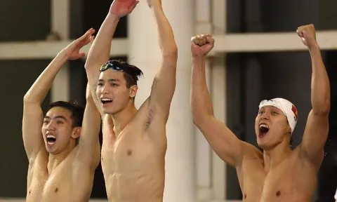 Việt Nam phá sâu kỷ lục SEA Games nội dung 4x200m tự do nam