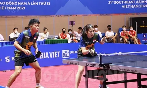 Bóng bàn Singapore giành phần lớn chiến thắng ở nội dung đôi nam nữ, đôi nam, đôi nữ 