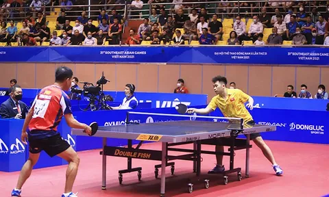 Bóng bàn Việt Nam giành chiến thắng ở nội dung đơn nam, đơn nữ