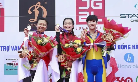 Đội xe đạp Thái Lan và Indonesia giành huy chương vàng nội dung tính giờ nam, nữ