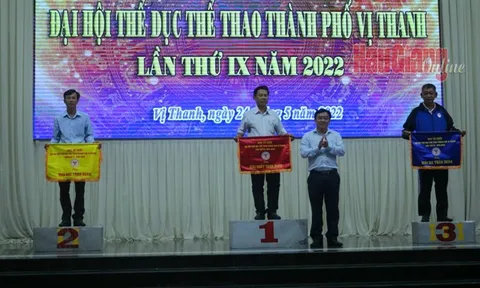 Thành phố Vị Thanh trao 225 giải tại Đại hội Thể dục thể thao lần thứ IX