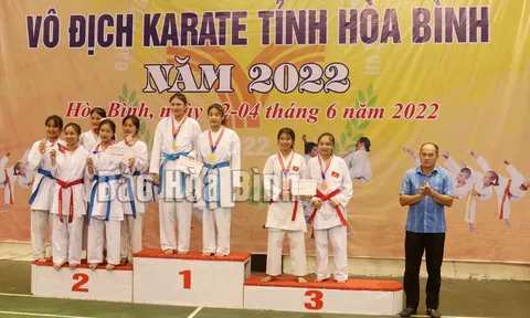 Giải vô địch Karate tỉnh Hòa Bình năm 2022