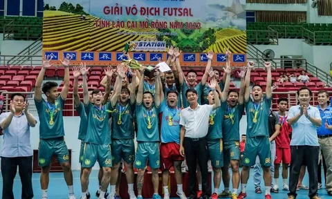 Bế mạc giải vô địch Futsal tỉnh Lào Cai năm 2022