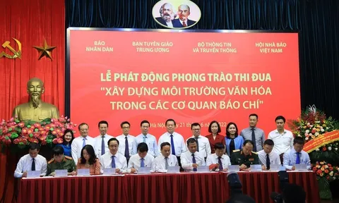 Phát động phong trào thi đua xây dựng môi trường văn hóa trong cơ quan báo chí
