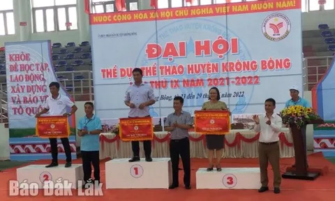 Đại hội Thể dục thể thao huyện Krông Bông lần thứ IX 