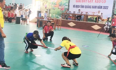 Giải đẩy gậy - kéo co vô địch tỉnh Quảng Nam năm 2022