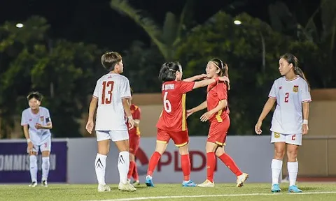 AFF Cup nữ 2022: Việt Nam giành chiến thắng 5 sao trước tuyển nữ Lào