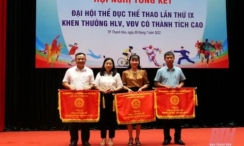 Thành phố Thanh Hóa tổng kết Đại hội Thể dục thể thao lần thứ IX; khen thưởng huấn luyện viên, vận động viên có thành tích cao