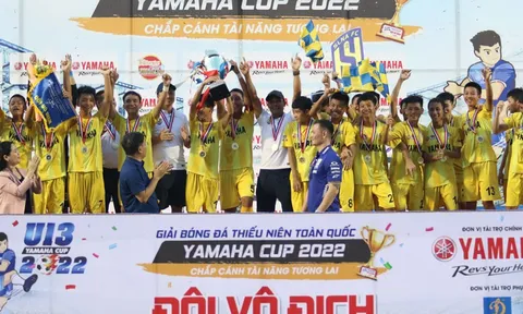 Giải Bóng đá thiếu niên U13 toàn quốc Yamaha Cup 2022: Sông Lam Nghệ An giành ngôi vô địch