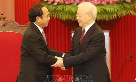 Tổng Bí thư: Việt Nam luôn coi trọng, dành ưu tiên hàng đầu cho mối quan hệ đặc biệt Việt Nam - Lào