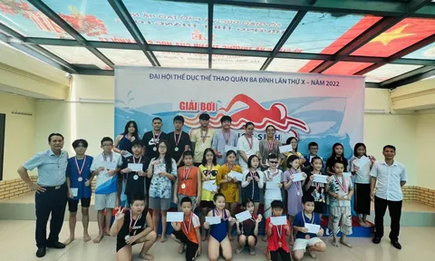Quận Ba Đình tổ chức Giải bơi khối trường tiểu học, trung học cơ sở hè năm 2022