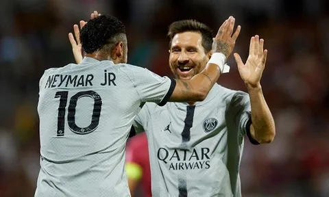 Messi và Neymar tỏa sáng trong chiến thắng đậm của Paris Saint-Germain