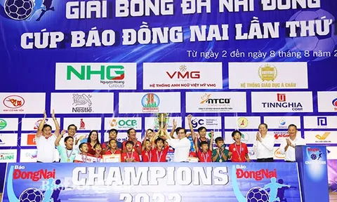 Giải Bóng đá Nhi đồng Cúp Báo Đồng Nai lần thứ 18: U11 Biên Hòa giành ngôi vô địch