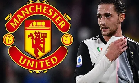 "Quỷ đỏ" gặp trở ngại trong nỗ lực chiêu mộ Adrien Rabiot từ Juventus