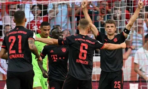 Bayern Munich trở lại vị trí số 1 trên Bảng xếp hạng