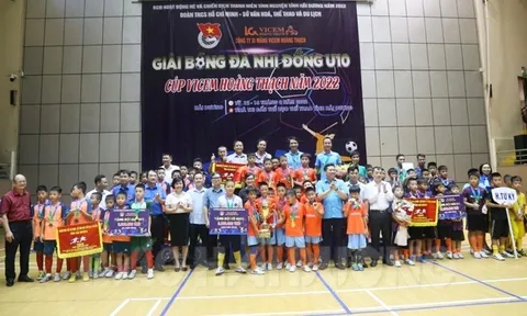 Huyện Thanh Miện vô địch giải Bóng đá Nhi đồng U10 tỉnh Hải Dương