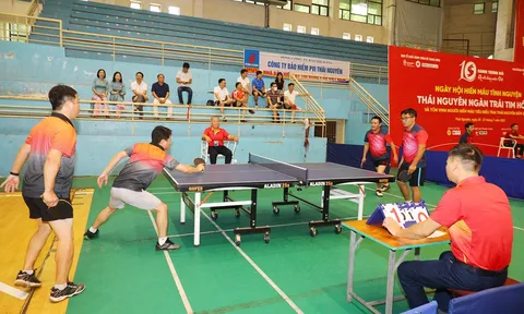 Thái Nguyên tổ chức giải Bóng bàn, Cầu lông các cơ quan báo chí