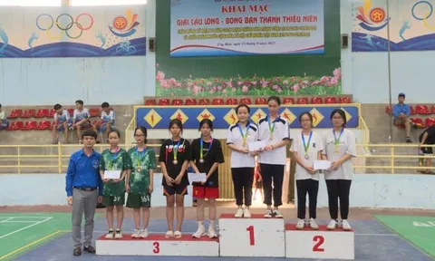Giải Cầu lông, Bóng bàn Thanh thiếu nhi huyện Ứng Hòa năm 2022