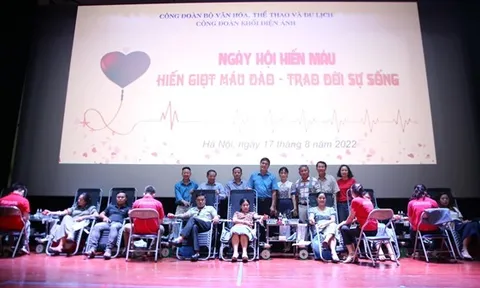 Công đoàn Bộ Văn hóa, Thể thao và Du lịch tổ chức hoạt động hiến máu tình nguyện