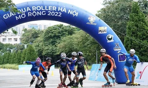 Gần 600 vận động viên tham dự giải đua Roller Hà Nội mở rộng 2022