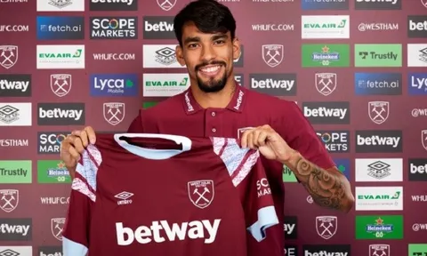 West Ham công bố bản hợp đồng đắt giá nhất lịch sử câu lạc bộ