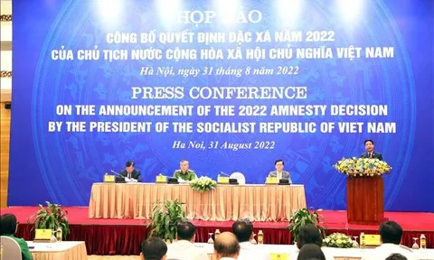 Công bố quyết định đặc xá năm 2022 của Chủ tịch nước
