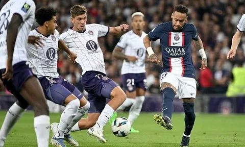 Neymar và Mbappe lập công, Paris Saint-Germain giành trọn 3 điểm trên sân của Toulouse