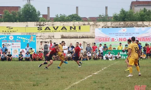 Xã Cẩm Quan vô địch giải Bóng đá nam huyện Cẩm Xuyên