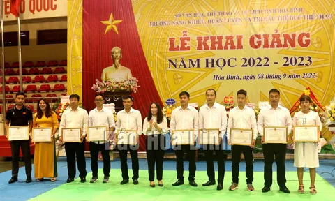 Trường Năng khiếu, huấn luyện và thi đấu thể dục thể thao Hòa Bình khai giảng năm học 2022 – 2023