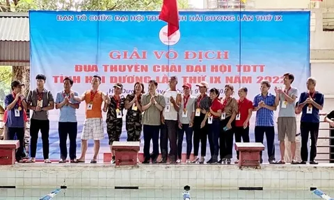 Giải vô địch đua thuyền chải Đại hội Thể dục thể thao tỉnh Hải Dương lần thứ IX