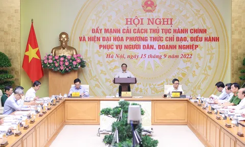 Thủ tướng Phạm Minh Chính chủ trì Hội nghị toàn quốc về cải cách thủ tục hành chính, phục vụ người dân, doanh nghiệp