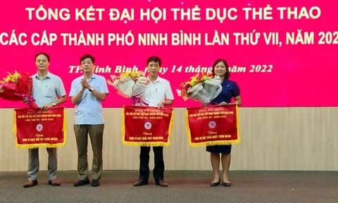 Thành phố Ninh Bình tổng kết Đại hội Thể dục thể thao lần thứ VII
