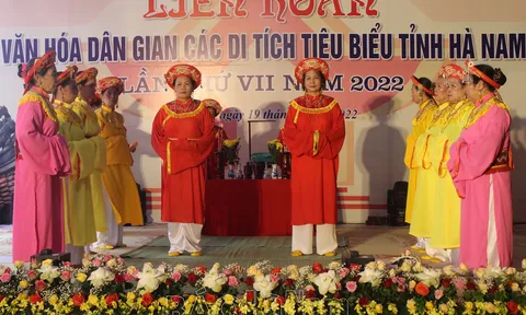 Khai mạc Liên hoan văn hóa dân gian các di tích tiêu biểu tỉnh Hà Nam lần thứ VII