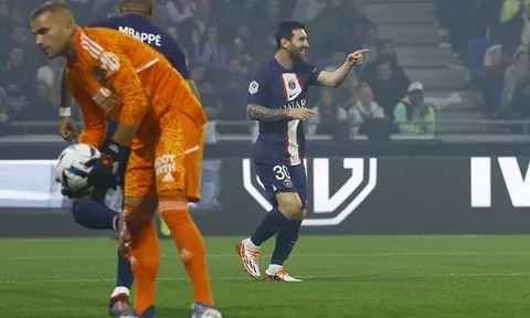 Messi ghi bàn giúp Paris Saint-Germain đòi lại vị trí số 1 trên Bảng xếp hạng Ligue 1