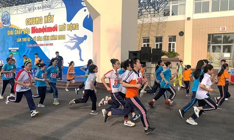 Quận Ba Đình tổ chức chung kết giải Chạy Báo Hànộimới lần thứ 47