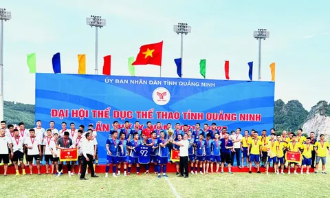 Thành phố Cẩm Phả vô địch môn bóng đá nam Đại hội Thể dục thể thao tỉnh Quảng Ninh lần thứ IX