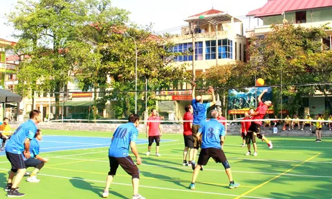 Giải Bóng chuyền hơi Người cao tuổi thành phố Hà Giang