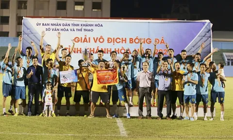 Đội Nha Trang vô địch giải Bóng đá tỉnh Khánh Hòa