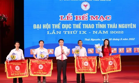 Bế mạc Đại hội Thể dục thể thao tỉnh Thái Nguyên lần thứ IX năm 2022