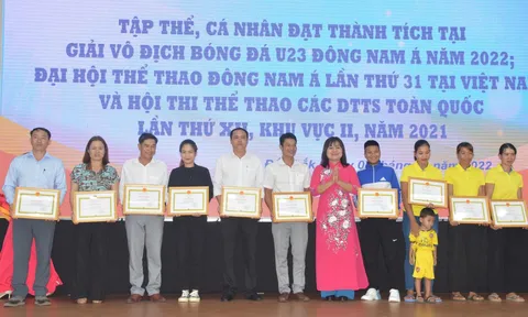 Đắk Lắk tuyên dương, khen thưởng các vận động viên tiêu biểu