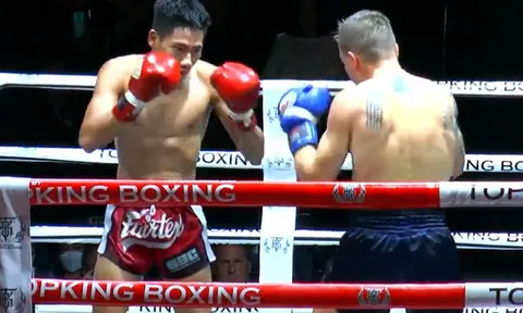 Hai võ sĩ trẻ Huỳnh Hải Đăng và Phạm Bình Minh thi đấu ấn tượng tại Superfight International Thái Lan 2022