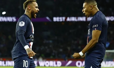 Mbappe kiến tạo cho Neymar ghi bàn trong trận thắng của Paris Saint-Germain