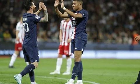 Kylian Mbappe và Messi cùng lập công trong chiến thắng của PSG